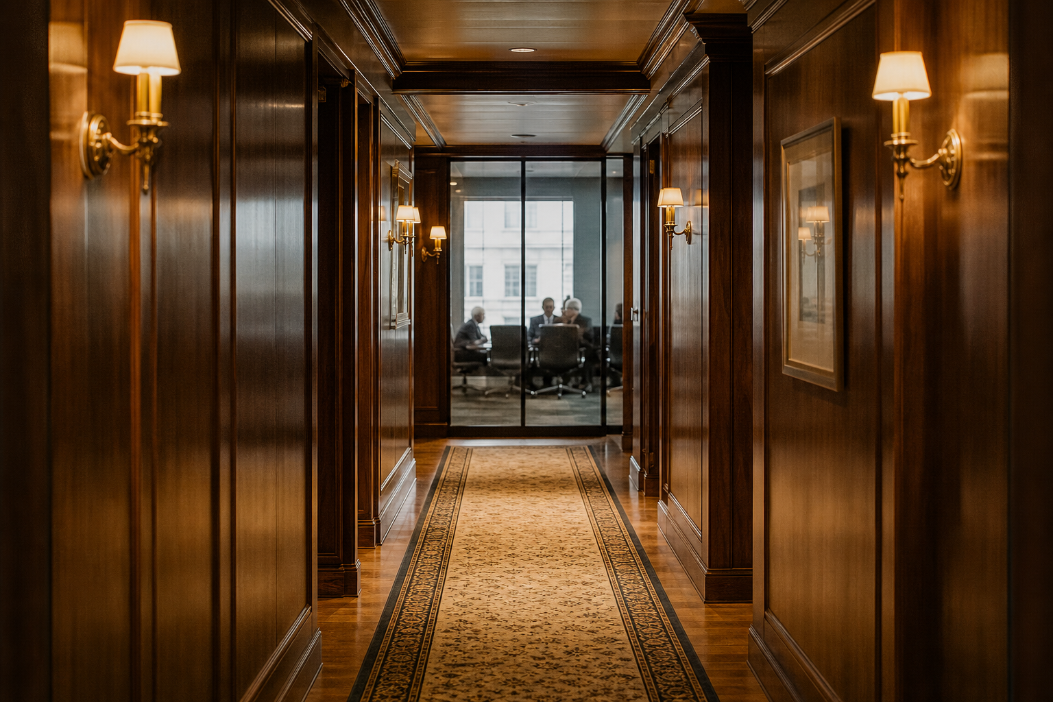 Quiet professional corridor