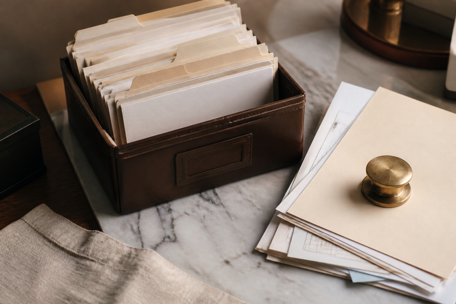 Prepared due-diligence files